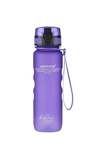 Vagonlife Uzspace 500ml with Hold Support - Soft Touch Tritan Water Bottle (Purple) 1215
