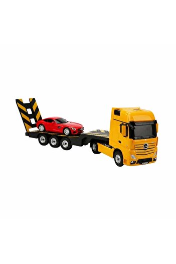 Rastar 1:26 Mercedes-benz Actors Ve Mercedes-amg Gt Uzaktan Kumandalı Işıklı Araba - Sarı Tır-kırmızı Araba