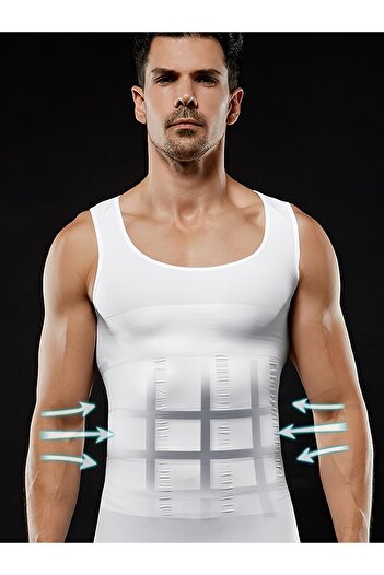 Choice Men's Compression Body Shaper Tank Top, Slimming Vest