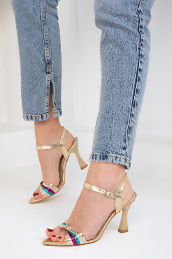SOHO Gold Women's Classic Heeled Shoes 18819