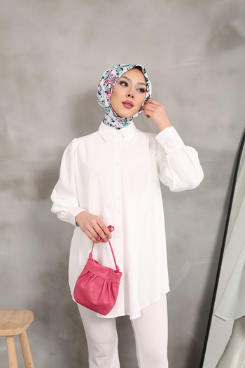 CLB COLLECTION Jesika Solid Color Tunic Shirt