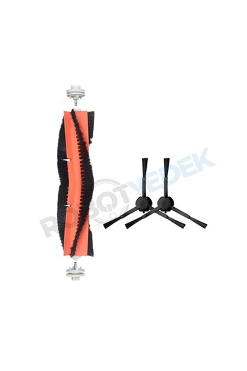 robotyedek D10S D10S Pro - Συμβατή ανταλλακτική κύρια και πλαϊνή βούρτσα 3 τεμαχίων