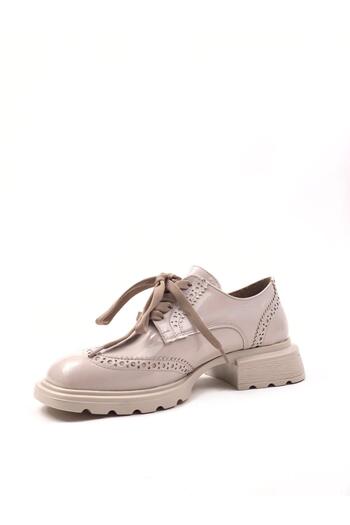 bescobel Дамски кожени мокасини с връзки за ежедневно ходене Leofer Shoes-401