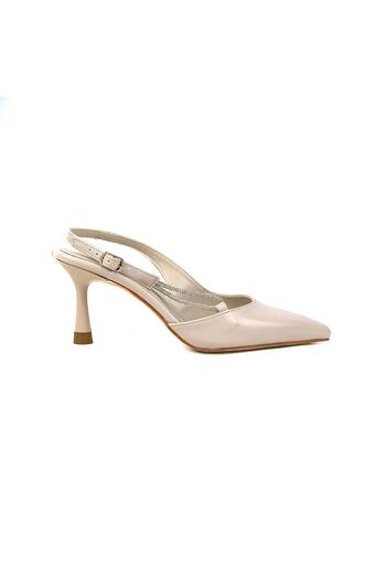 bescobel Women's Uklan Skin Stone Detailed Shoes Sandals 7 cm 705
