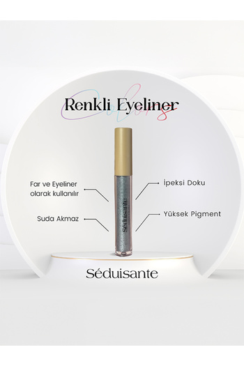 séduisante Silvery Silver Eyeliner and Eye Shadow