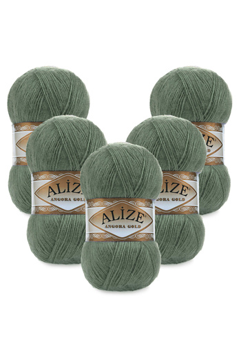 Alize Angora Gold 5 τεμαχίων 180 Πράσινο Πλεκτό Νήμα Πεύκου