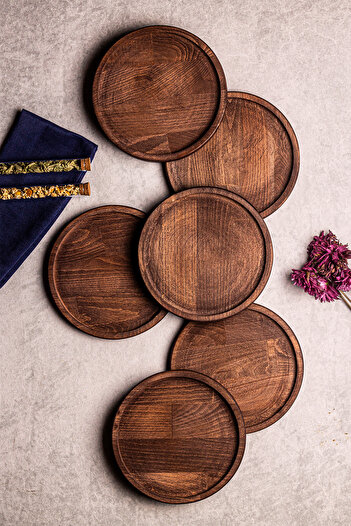 Snippy Royal - 6 Piece Cake Breakfast Plate Set - Dessert Plate Set