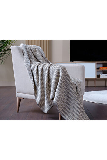 Doqu Home Sapphire Tv Battaniyesi - Gri