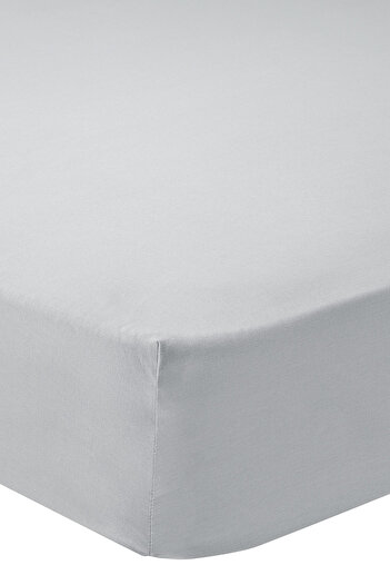 Puffy Naturalis Ranforce Single Elastic Sheet - Gray 100x200