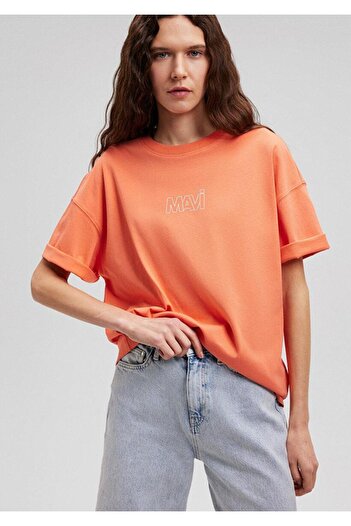 Mavi Coral BLUE WOMEN'S LOGO TEE -1611592-71268