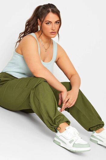 Stil Diva Large Size Cargo Pants with Elastic Legs302040