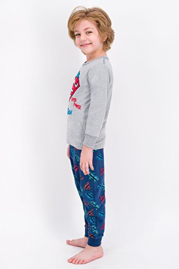 Superman Lisanslı Grimelanj Lisanslı Erkek Çocuk Pijama Takımı