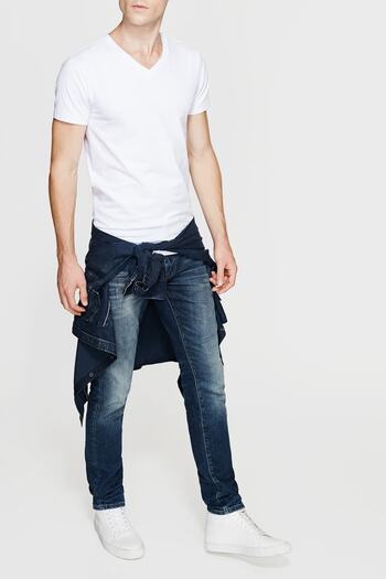 Mavi Ανδρικό Stretch T-shirt Λευκό 061748-620