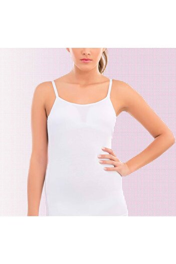 imer Women's Combed Cotton Modal Thin Strap Covered Undershirt