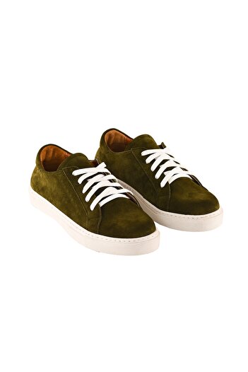 Moosefield Kadın Yeşil Hakiki Deri Sneaker