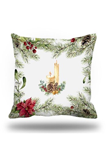 KIRLENTİM Winter Group Digital Printed Decorative Throw Pillow Cover