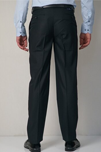 Bomonti Bomonti Classic Cut Oversized Polyviscon Fabric Trousers