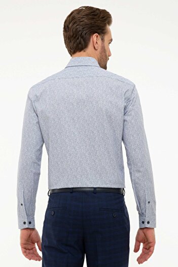 Pierre Cardin Πουκάμισο Navy Blue Slim Fit