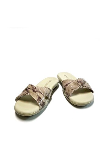 Ceyo 9827-8 Anatomik Comfort Taban Bej Kadın Terlik