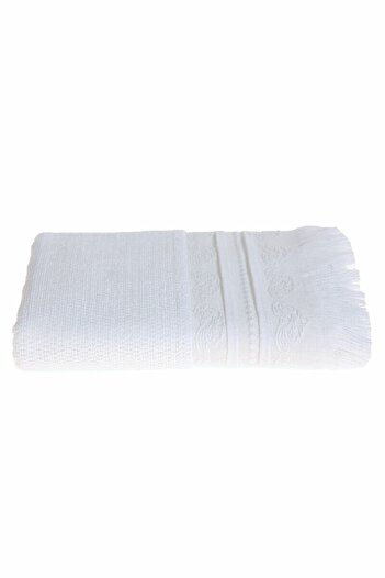Özdilek Betty Fringed Towel White 50x90