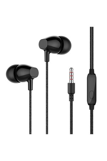 Vertech Mikrofonlu Cep Telefon Kulaklık Siyah ( Samsung, Huawei, Xiaomi, Ios, Oppo, Lg Uyumlu )