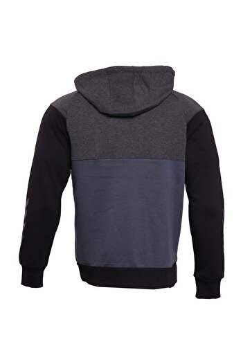 hummel FRED Kapüşonlu Gri Erkek Sweatshirt