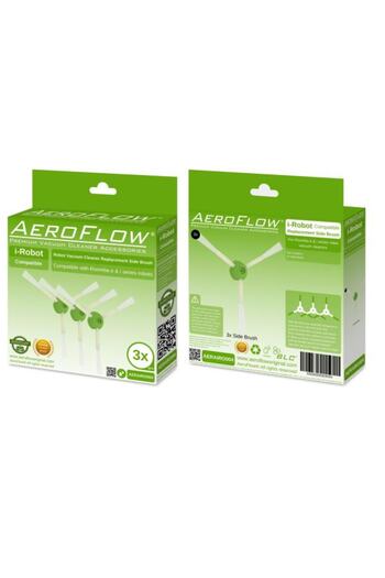 AeroFlow I-robot Roomba E&i Series - Πλαϊνή βούρτσα 3-συσκευασία