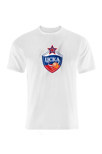 usateamfans Ανδρικό λευκό μπλουζάκι Euroleague Cska