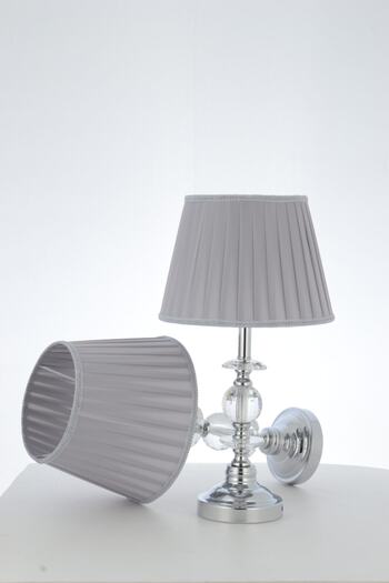 AbajurAksesuar UFO 2-Piece Silver Lampshade