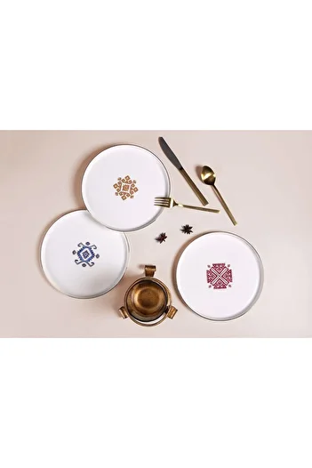 Porland Arabesque 6-Piece Cake Set 21 Cm 04alm007078