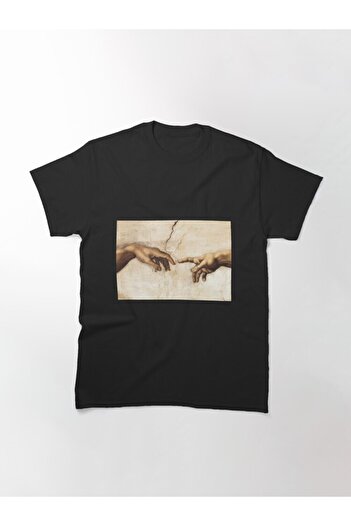 ZOKAWEAR Michelangelo Buonarroti's Hand Of God The Creation Of Man Σχέδιο - Unisex φαρδιά μπλουζάκι