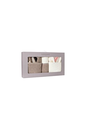 Güvenal Σετ μπουρνούζι Hayal 12 Piece Boxed Jacquard| Μπουρνούζι| Σετ πετσετών και πετσετών| Σετ Προίκα Μπάνιου