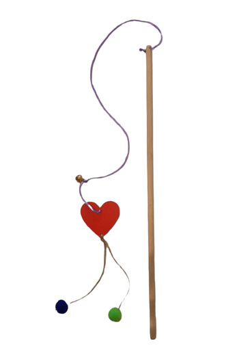 Be Cat 6 Pieces Cat Fishing Rod - Heart and Star Laser Cutting