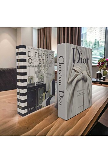 NariHome ELEMENTS і DİOR - Набір з 2 декоративних книжкових коробок