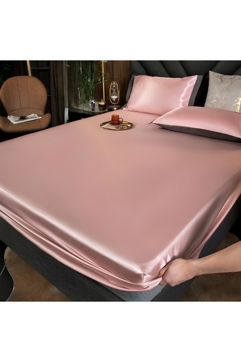 METİNEV Double shiny cotton satin sheets with elastic
