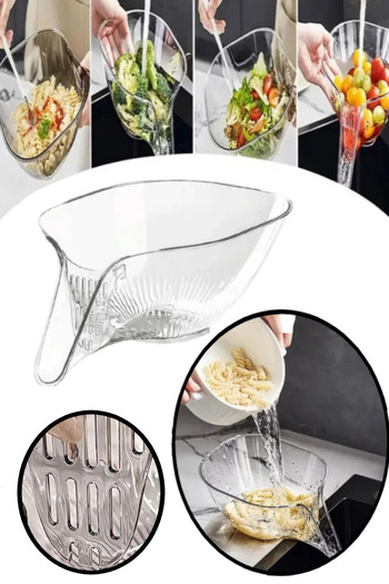 Bayev Practical Kitchen Strainer Fruit Vegetable Washing Pasta Straining Strainer
