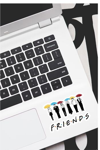 esticker مجموعة ملصقات للهاتف المحمول والكمبيوتر المحمول المزخرفة من Friends 01