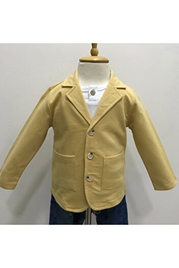 Çikoby ERKEK BEBEK CAMEL CEPLİ ÖRME CEKET