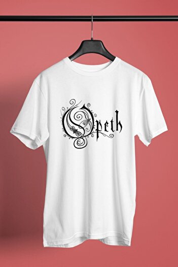 ZOKAWEAR Λευκό μπλουζάκι Unisex Loose Fit Opeth Printed