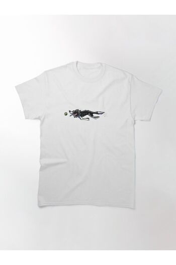 ZOKAWEAR Μπλουζάκι με τυπωμένο σχέδιο Loose Fit Unisex Border Collie In Action {dark}
