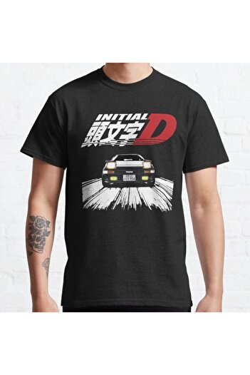 ZOKAWEAR Tricou cu imprimeu Loose Fit Initial D - Ae86 Chase Design