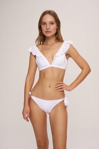 Pierre Cardin Lace-Up Faux Jumpsuit Bikini Bottom