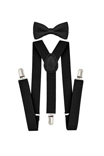 Bloom Store 23 Nisan Erkek Çocuk Kırmızı Pantolon Askısı Ve Papyon Takım 1-6 Yaş
