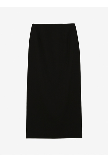 Sisley High Waist Black Women's Midi Skirt 47N8L001N