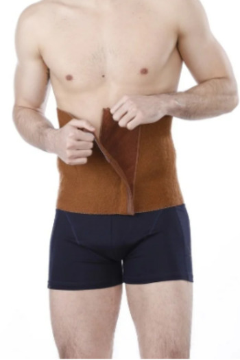 FF FİT FORM GİYİM Fit Form Κορσές από μαλλί καμήλας Μοντέλο Velcro Κορσέ μέσης Ζώνη μέσης