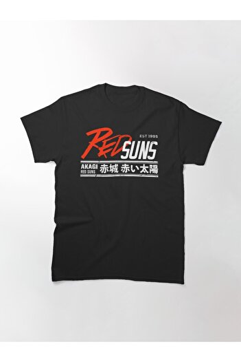 ZOKAWEAR Inițial D - Designul tricoului Redsuns, tricou BLM cu potrivire liberă.