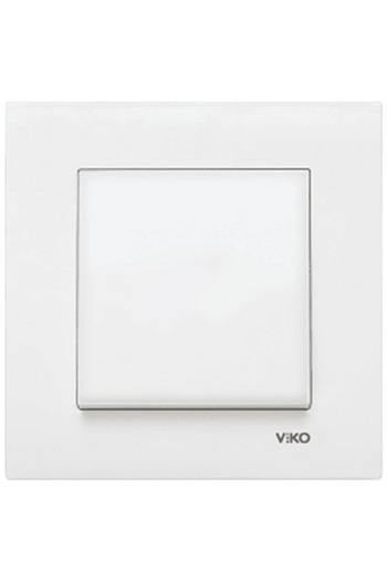 VİKO مفتاح Viko Karre باللون الأبيض (الإطار متضمن)90967001 (4 قطع)