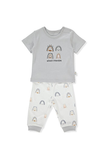 Bebetto INTERLOCK SLEEPWEAR SET WITHOUT BOOTIES 2-PIECE (BESTIES) F 1314