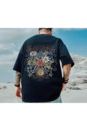 AMOR FACE LARGE SIZE CUSTOM DESIGN BE CREATIVE BACK PRINT 100% COTTON OVERSIZE MEN'S T-SHIRT