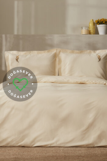 Karaca Home Doğasever Olive Doğadan Colors Single Duvet Cover Set Khaki